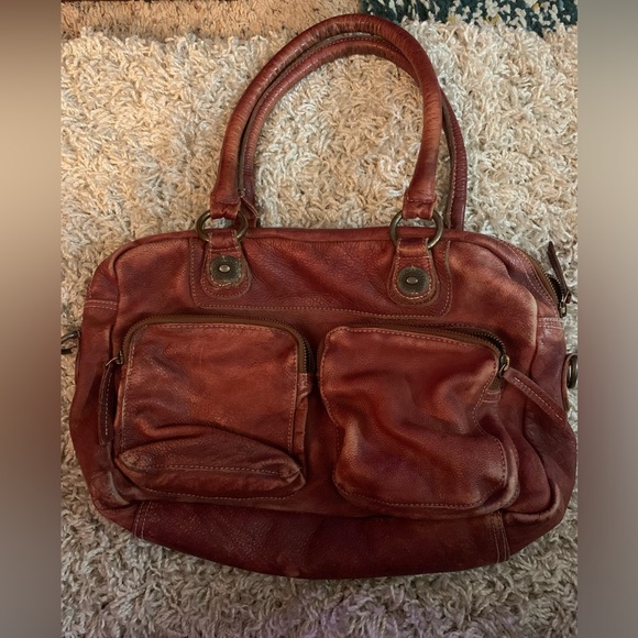 Leather handbag. - Picture 1 of 6